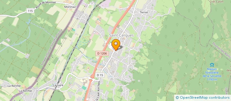 localisation de l'entreprise MONSIEUR SACHA LUTHI  SAINT-CERGUES