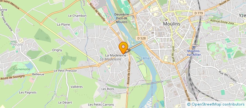 localisation de l'entreprise MONSIEUR SACHA MALLET  MOULINS