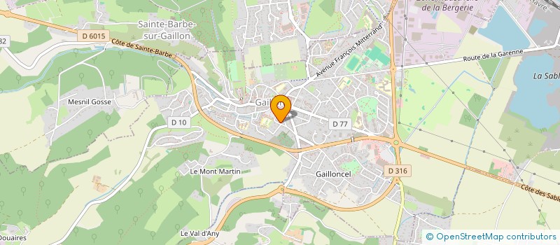 localisation de l'entreprise MONSIEUR SACHA MARTIN  GAILLON