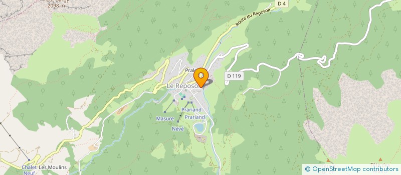 localisation de l'entreprise MONSIEUR SACHA MARTIN  LE REPOSOIR