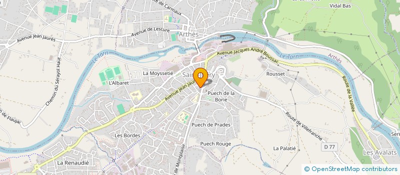 localisation de l'entreprise MONSIEUR SACHA MILLET  SAINT-JUERY