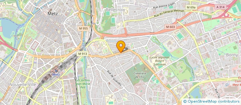 localisation de l'entreprise MONSIEUR SACHA MOREL  METZ