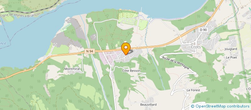 localisation de l'entreprise MONSIEUR SACHA MORETTI  CROTS