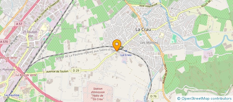 localisation de l'entreprise MONSIEUR SACHA PAQUET  LA CRAU