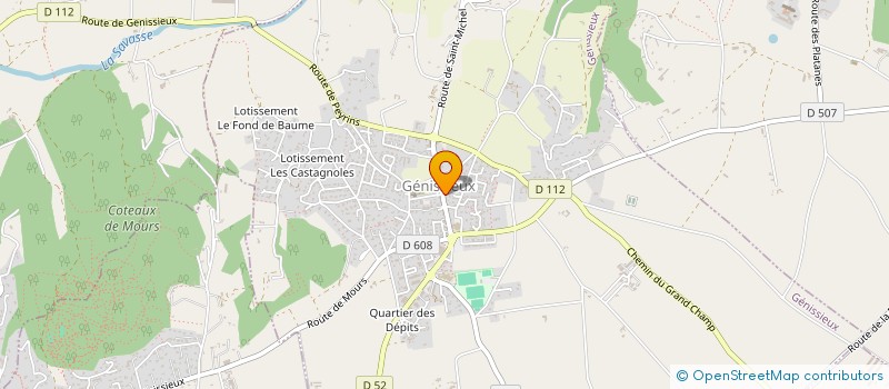 localisation de l'entreprise MONSIEUR SACHA PEYRONNET  GENISSIEUX