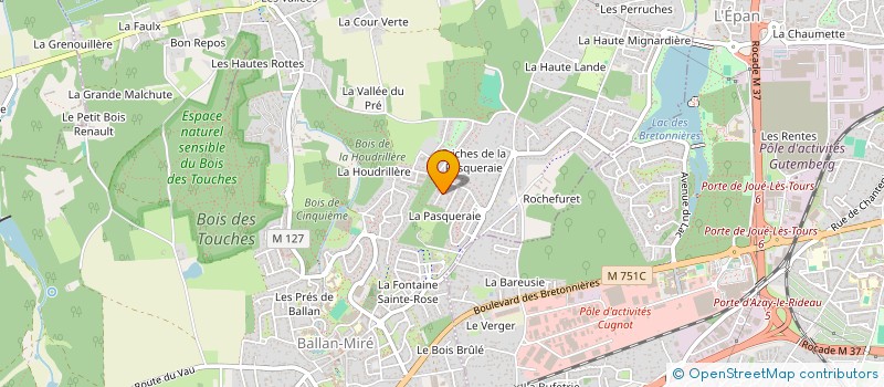 localisation de l'entreprise MONSIEUR SACHA PLISSON  BALLAN-MIRE