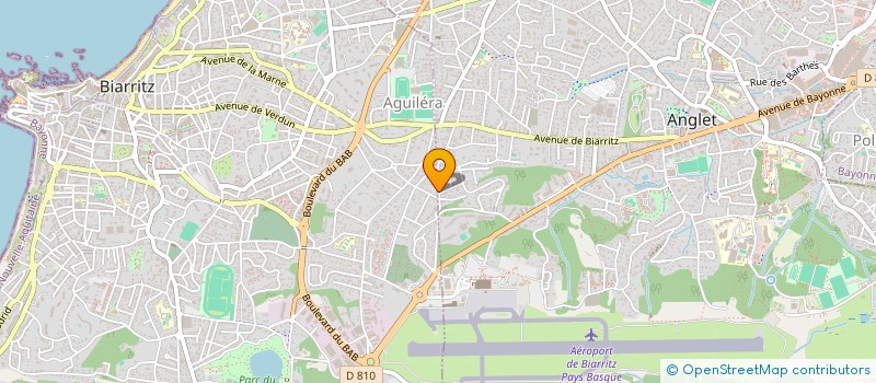 localisation de l'entreprise MONSIEUR SACHA POULHIER  BIARRITZ