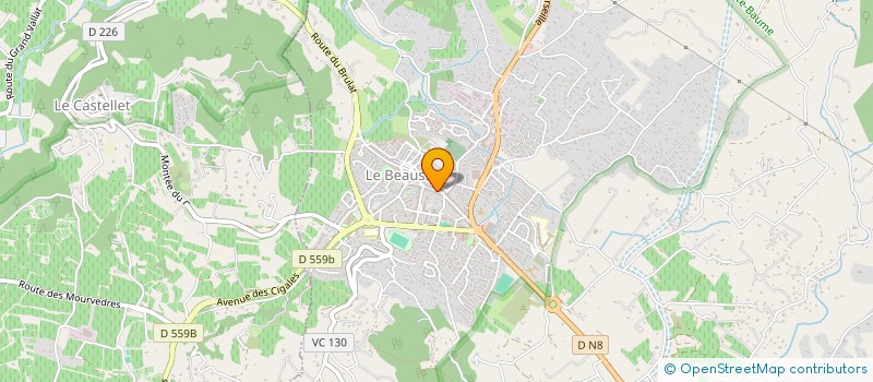 localisation de l'entreprise MONSIEUR SACHA ROBERT  LE BEAUSSET