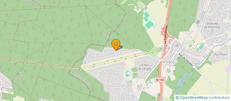 localisation de l'entreprise MONSIEUR SACHA ROBERT  LESIGNY