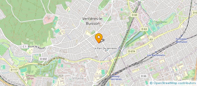 localisation de l'entreprise MONSIEUR SACHA SALBERT  VERRIERES-LE-BUISSON