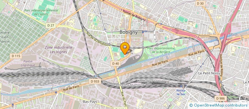 localisation de l'entreprise MONSIEUR SACHA SERGE LAURENT BARROILLER à BOBIGNY