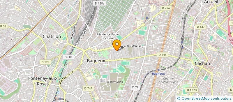 localisation de l'entreprise MONSIEUR SACHA STAMENKOVIC à BAGNEUX