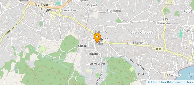 localisation de l'entreprise MONSIEUR SACHA TOUZEAU  LA SEYNE-SUR-MER