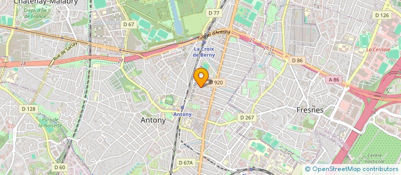 localisation de l'entreprise MONSIEUR SACHA VAILLANT à ANTONY