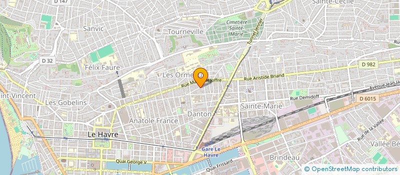 localisation de l'entreprise MONSIEUR SACKO CAMARA  LE HAVRE