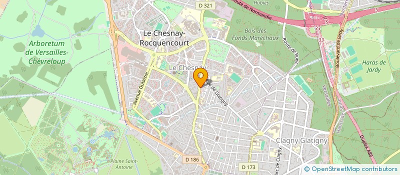 localisation de l'entreprise MONSIEUR SAD ZORGATI  LE CHESNAY-ROCQUENCOURT