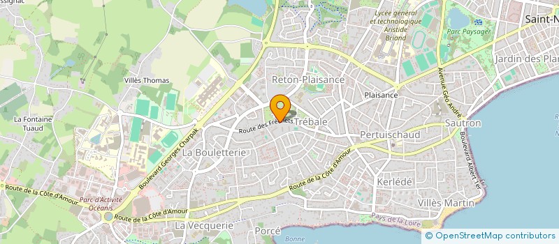 localisation de l'entreprise MONSIEUR SADAM ALI à SAINT-NAZAIRE