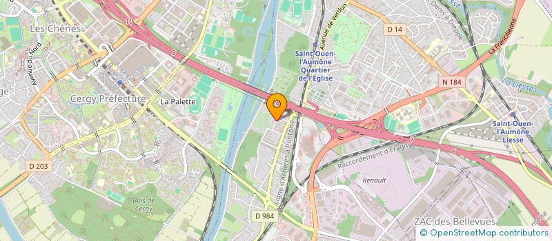 localisation de l'entreprise MONSIEUR SADATH SANON  ERAGNY