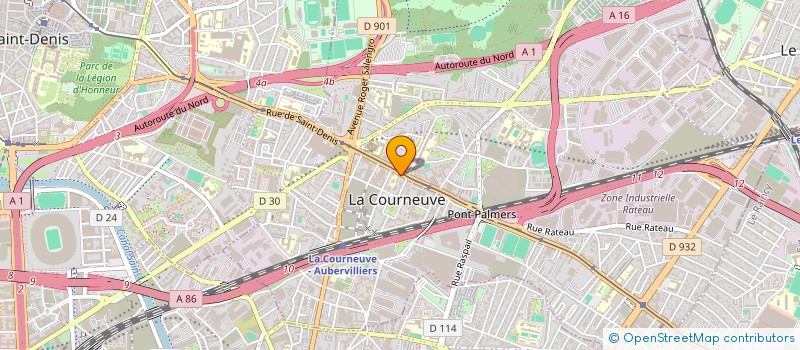 localisation de l'entreprise MONSIEUR SADDAM BARKAT à LA COURNEUVE