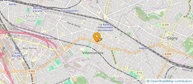 localisation de l'entreprise MONSIEUR SADDEK BECHIR  VILLEMOMBLE