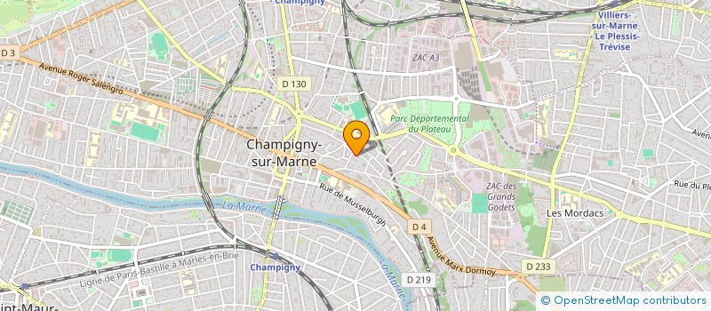 localisation de l'entreprise MONSIEUR SADEGH BANDALI à CHAMPIGNY-SUR-MARNE