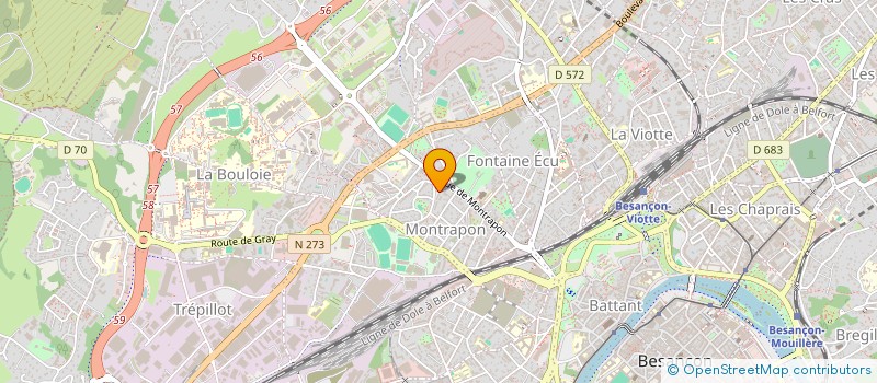 localisation de l'entreprise MONSIEUR SADEGH MIRZAI à BESANCON
