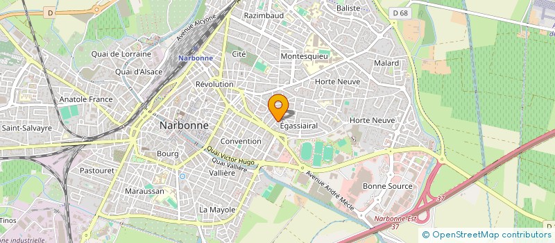 localisation de l'entreprise MONSIEUR SADEK BOUDIAF  NARBONNE