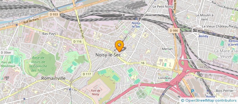 localisation de l'entreprise MONSIEUR SADEK HOSSAIN à NOISY-LE-SEC
