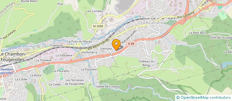 localisation de l'entreprise MONSIEUR SADEK MAANANE  LA RICAMARIE