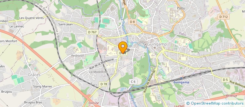 localisation de l'entreprise MONSIEUR SADEK RAHHALI à GUINGAMP
