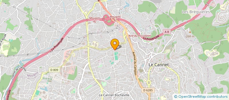 localisation de l'entreprise MONSIEUR SADETTIN TURAN à LE CANNET