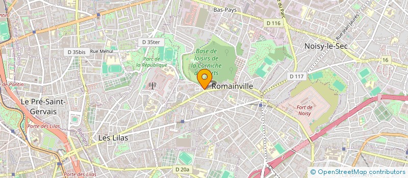 localisation de l'entreprise MONSIEUR SADIKUR RAHMAN à ROMAINVILLE