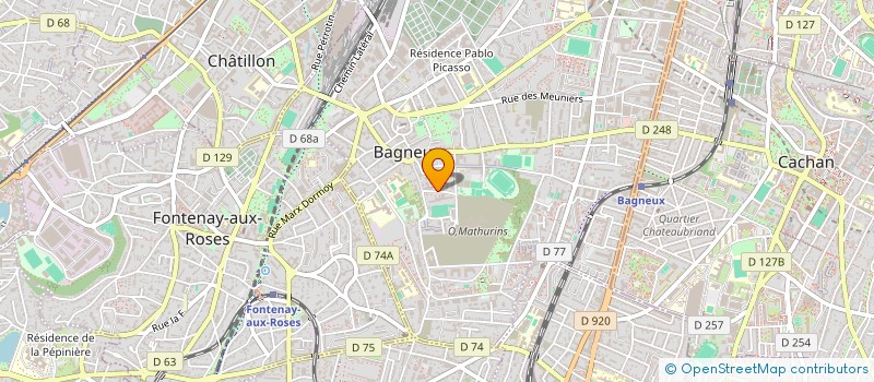 localisation de l'entreprise MONSIEUR SADIO FATY à BAGNEUX