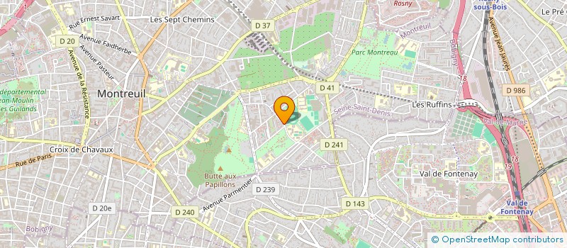 localisation de l'entreprise MONSIEUR SADIO NDIAYE à MONTREUIL