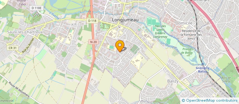 localisation de l'entreprise MONSIEUR SADIO SISSOKO  LONGJUMEAU