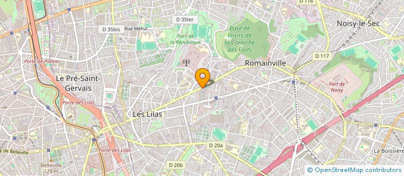 localisation de l'entreprise MONSIEUR SADIO THIAM  LES LILAS