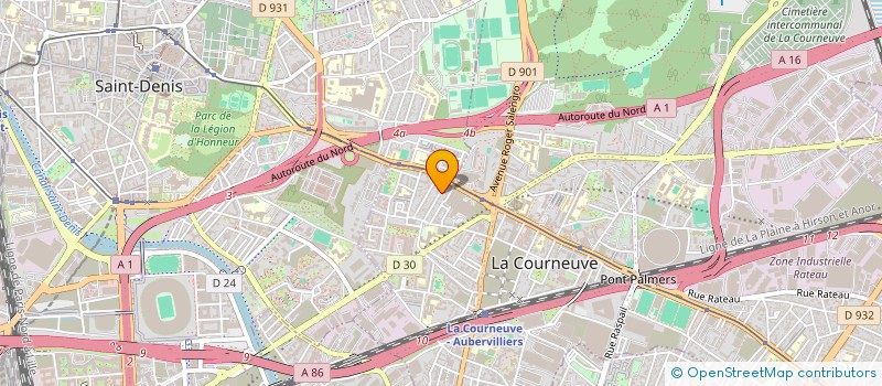 localisation de l'entreprise MONSIEUR SADIQ STANAKZAY  LA COURNEUVE