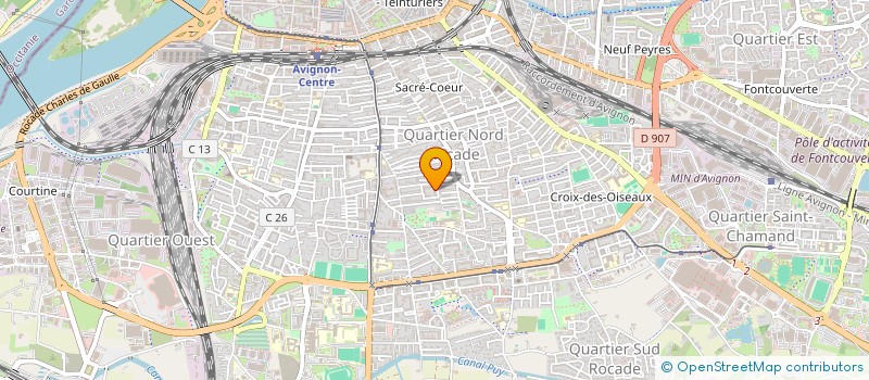 localisation de l'entreprise MONSIEUR SADJO SANHA  AVIGNON