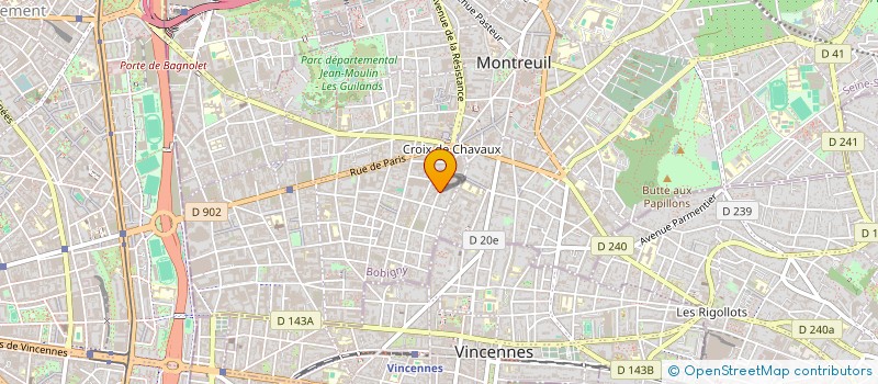 localisation de l'entreprise MONSIEUR SADOK BEN MOUSSA  MONTREUIL