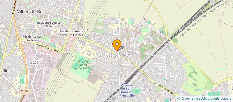 localisation de l'entreprise MONSIEUR SADOK KHALILI  VILLIERS-LE-BEL