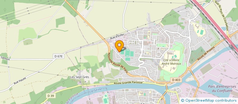 localisation de l'entreprise MONSIEUR SADRAQUE AVELANT CEUS  MONTEREAU-FAULT-YONNE