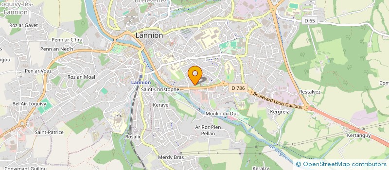 localisation de l'entreprise MONSIEUR SADULLAH HASHIMI  LANNION