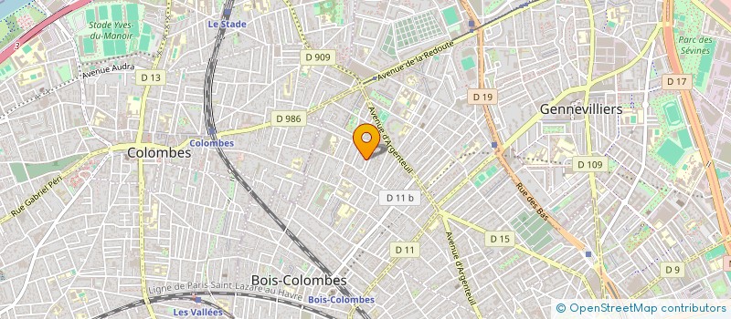 localisation de l'entreprise MONSIEUR SAEID KOMMATI  BOIS-COLOMBES