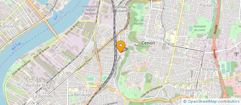 localisation de l'entreprise MONSIEUR SAENAI CAPPATTI-MOREAU  CENON