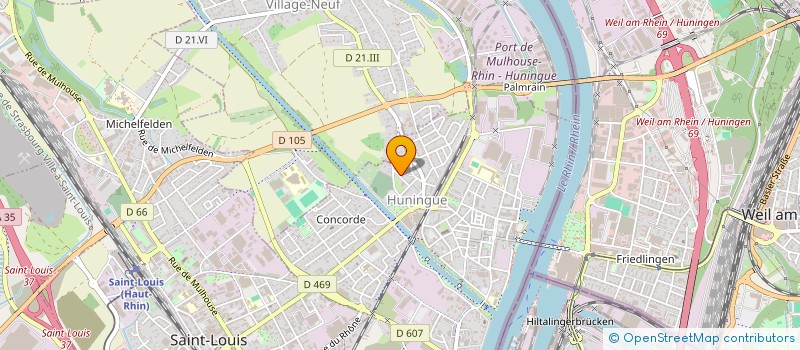 localisation de l'entreprise MONSIEUR SAFET HOTI  HUNINGUE