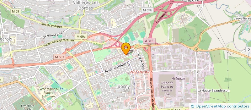 localisation de l'entreprise MONSIEUR SAFIOLLAH SAEED  METZ