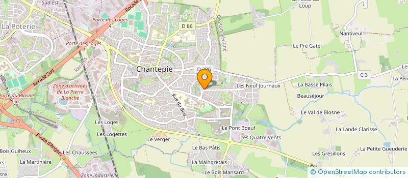 localisation de l'entreprise MONSIEUR SAFOUEN BEN AYACHI  CHANTEPIE