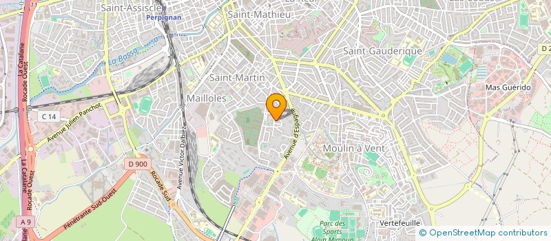 localisation de l'entreprise MONSIEUR SAFUAT KASMI  PERPIGNAN