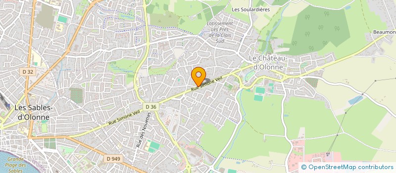 localisation de l'entreprise MONSIEUR SAHAB NASSIRI  LES SABLES D'OLONNE