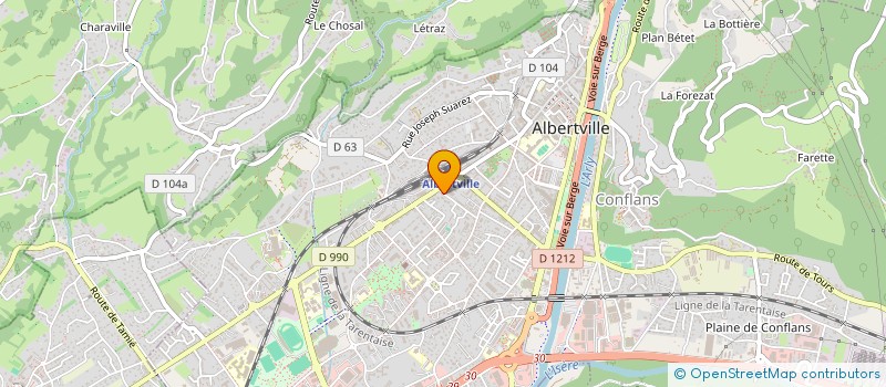 localisation de l'entreprise MONSIEUR SAHBI KADRI  ALBERTVILLE